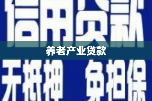 田阳养老产业贷款