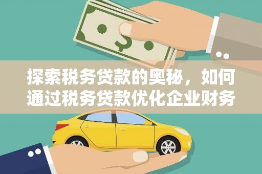 田阳探索税务贷款的奥秘，如何通过税务贷款优化企业财务