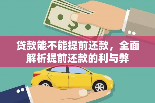 田阳贷款能不能提前还款，全面解析提前还款的利与弊