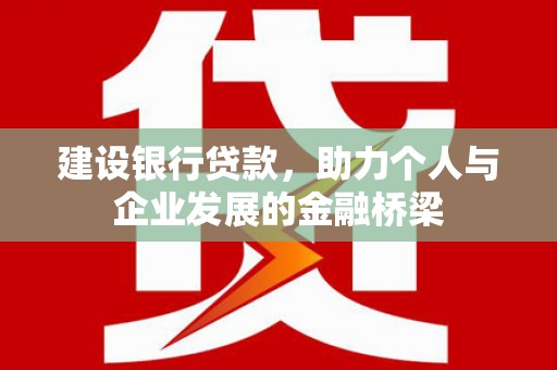 田阳建设银行贷款，助力个人与企业发展的金融桥梁