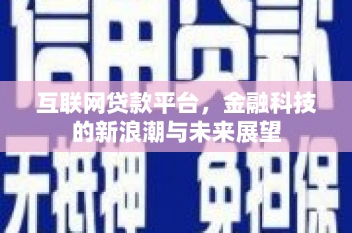 田阳互联网贷款平台，金融科技的新浪潮与未来展望