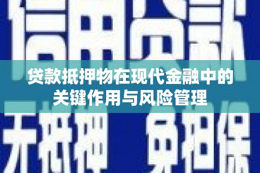 田阳贷款抵押物在现代金融中的关键作用与风险管理