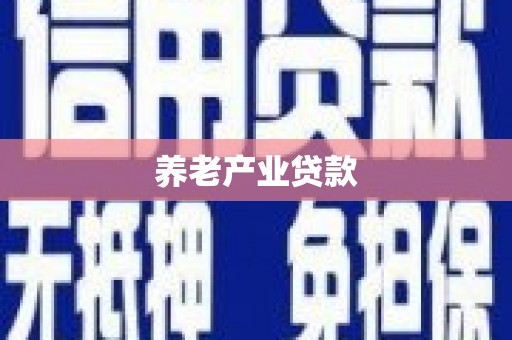 田阳养老产业贷款