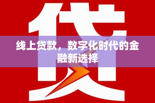 田阳线上贷款，数字化时代的金融新选择