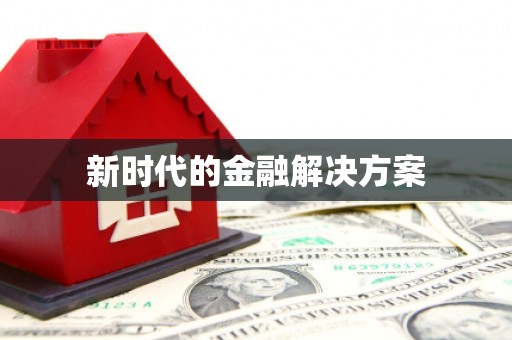 田阳新时代的金融解决方案